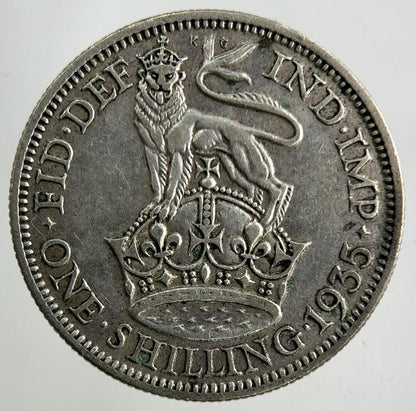 1935 George V Shilling Silver Coin | Fine Collectable Grade