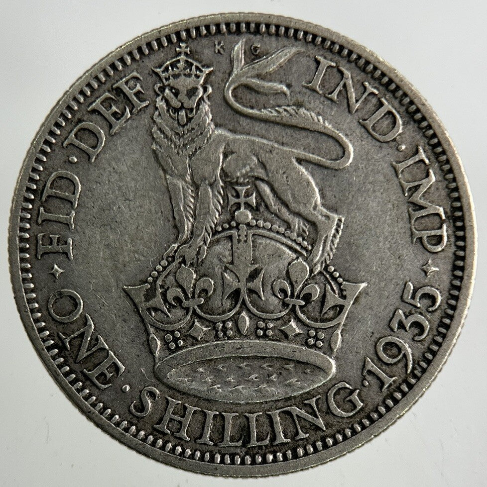1935 George V Shilling Silver Coin | Fine Collectable Grade