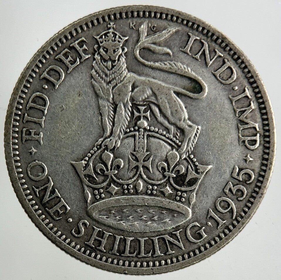 1935 George V Shilling Silver Coin | Fine Collectable Grade