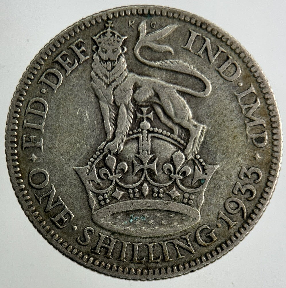 1933 George V Shilling Silver Coin | Collectable Grade