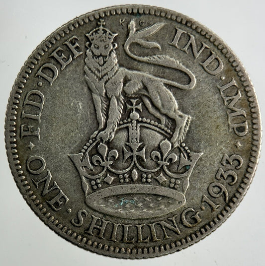 1933 George V Shilling Silver Coin | Collectable Grade