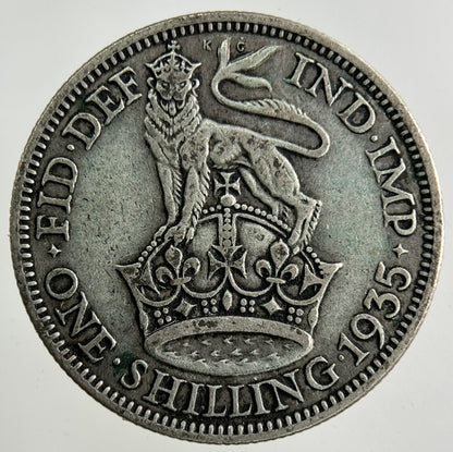 1935 George V Shilling Silver Coin | Collectable Grade