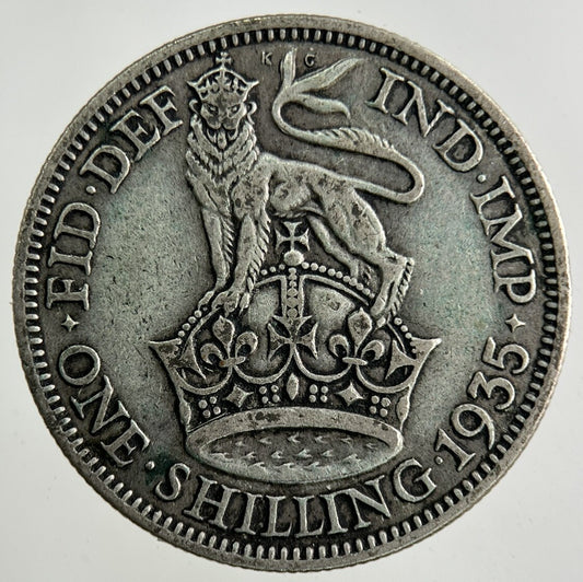 1935 George V Shilling Silver Coin | Collectable Grade
