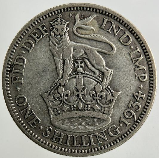 1934 George V Shilling Silver Coin | Collectable Grade