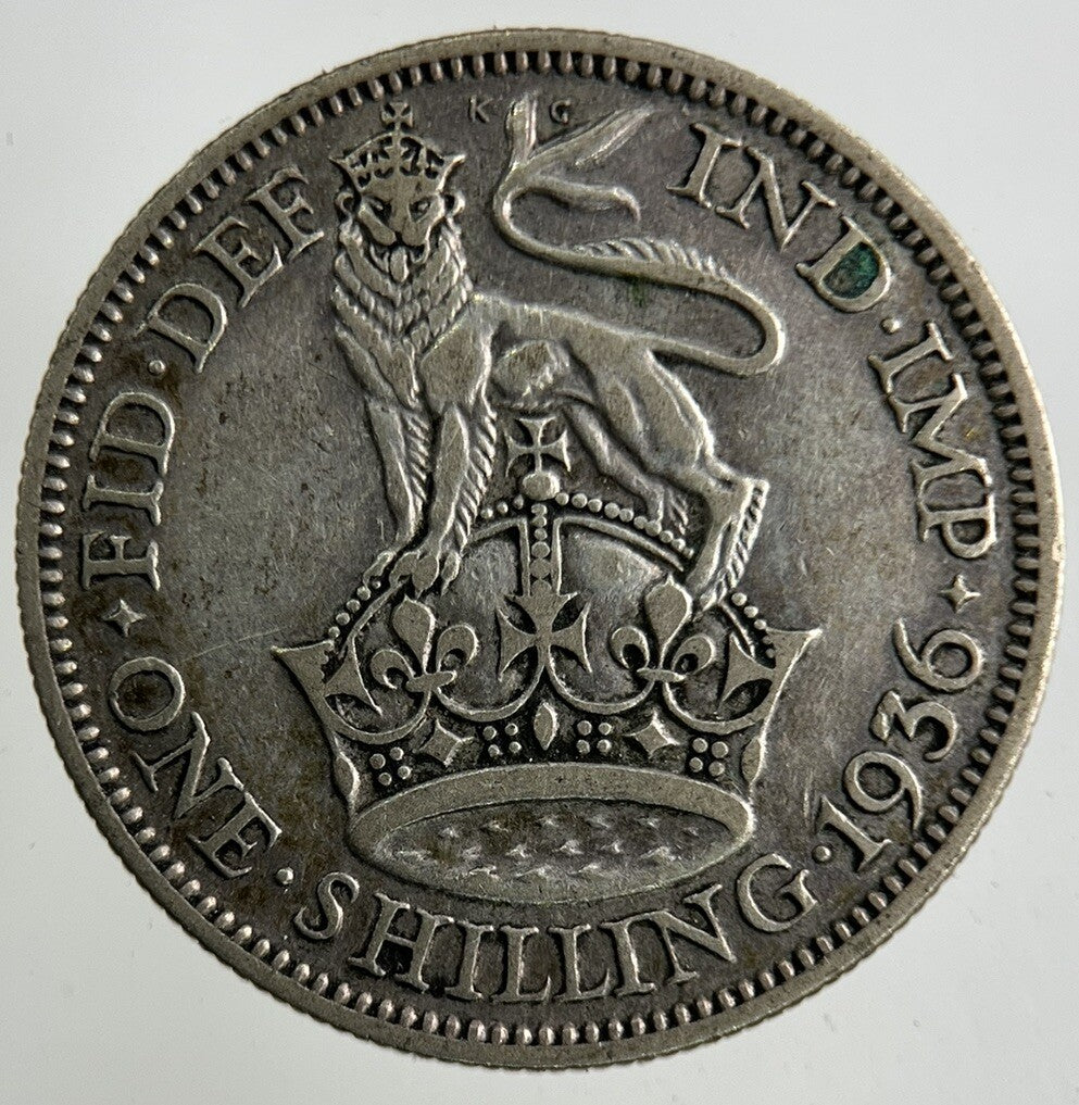 1936 George V Shilling Silver Coin | Collectable Grade
