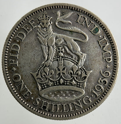1936 George V Shilling Silver Coin | Collectable Grade