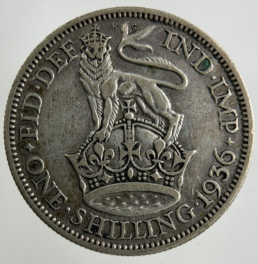 1936 George V Shilling Silver Coin | Collectable Grade