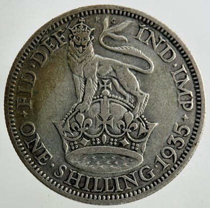 1935 George V Shilling Silver Coin | Collectable Grade