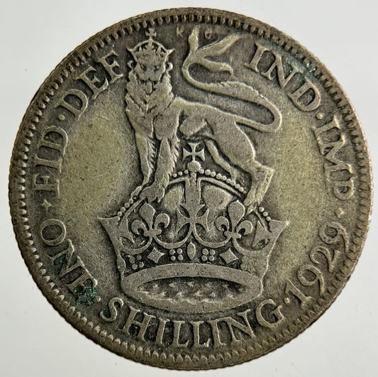 1929 George V Shilling Silver Coin | Collectable Grade