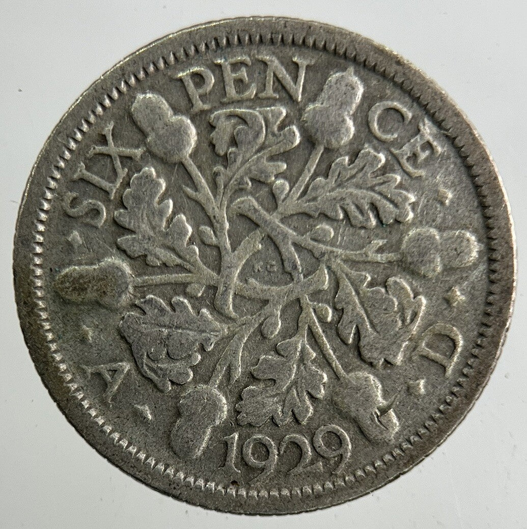 1929 George V Sixpence Silver Coin | Collectable Grade