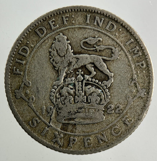 1922 George V Sixpence Silver Coin | Collectable Grade