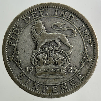 1925 George V Sixpence Silver Coin | Collectable Grade