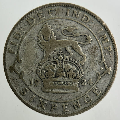 1924 George V Sixpence Silver Coin | Collectable Grade
