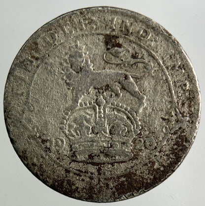 1920 George V Sixpence Silver Coin | Fair Grade