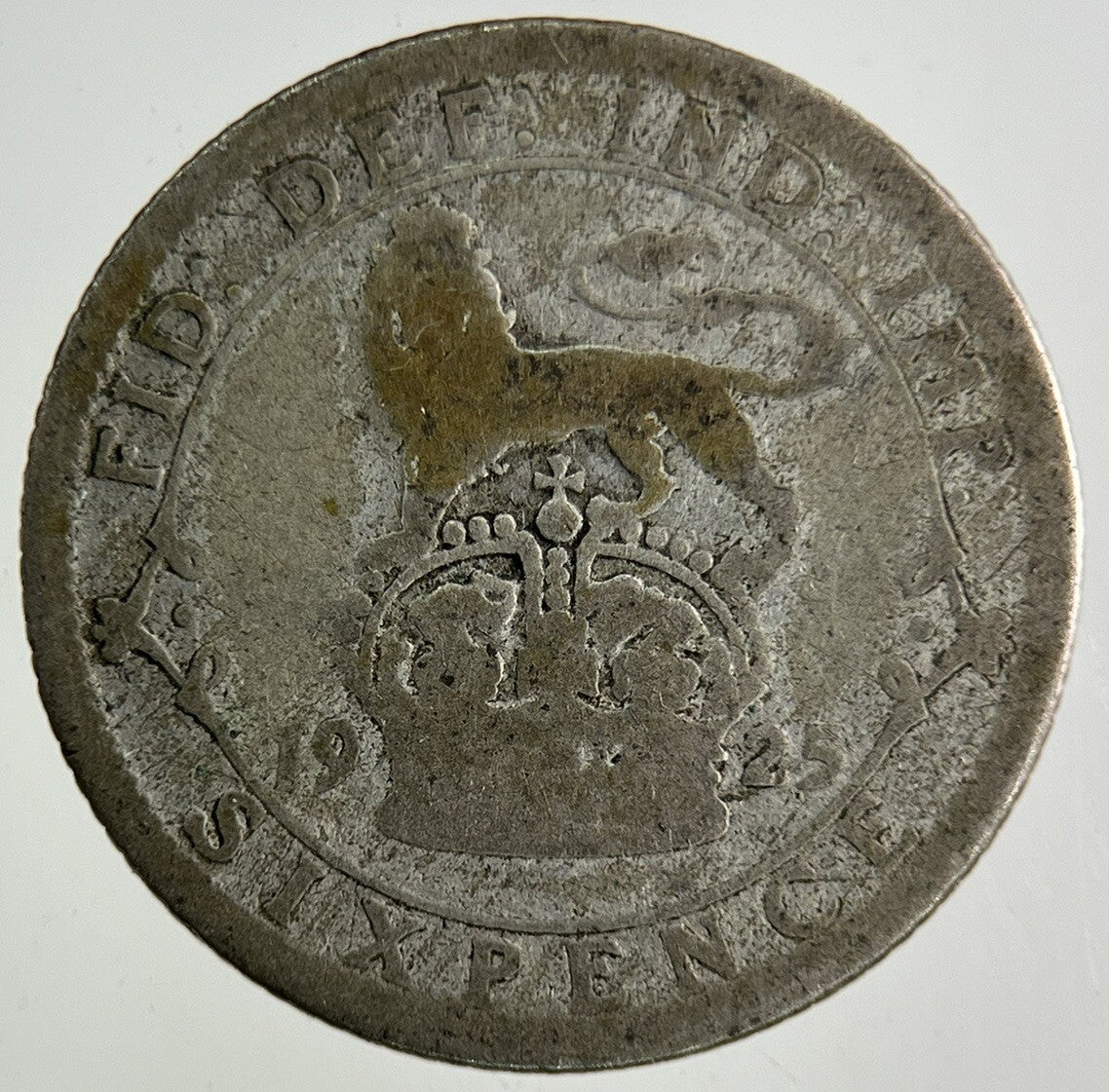 1925 George V Sixpence Silver Coin | Fair Grade