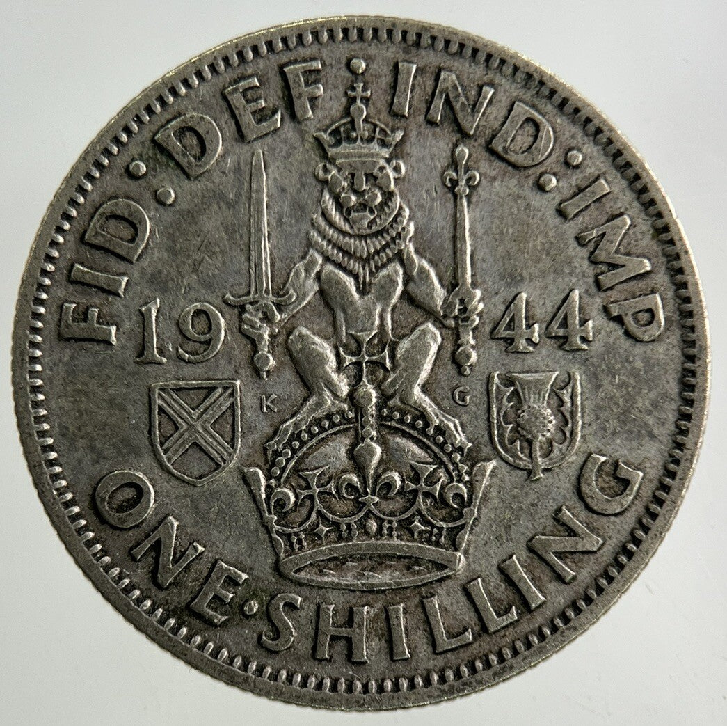 1944 George VI Shilling Silver Coin | Fine Collectable Grade