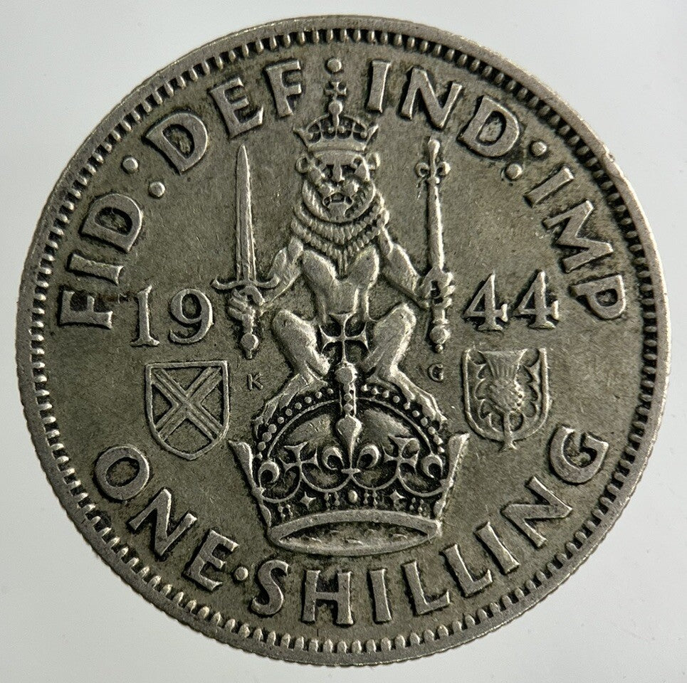 1944 George VI Shilling Silver Coin | Fine Collectable Grade
