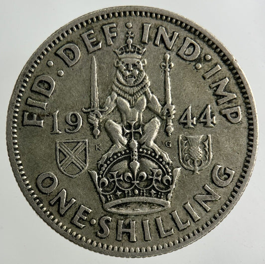 1944 George VI Shilling Silver Coin | Fine Collectable Grade
