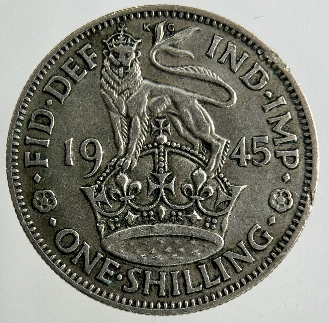 1945 George VI Shilling Silver Coin | Fine Collectable Grade