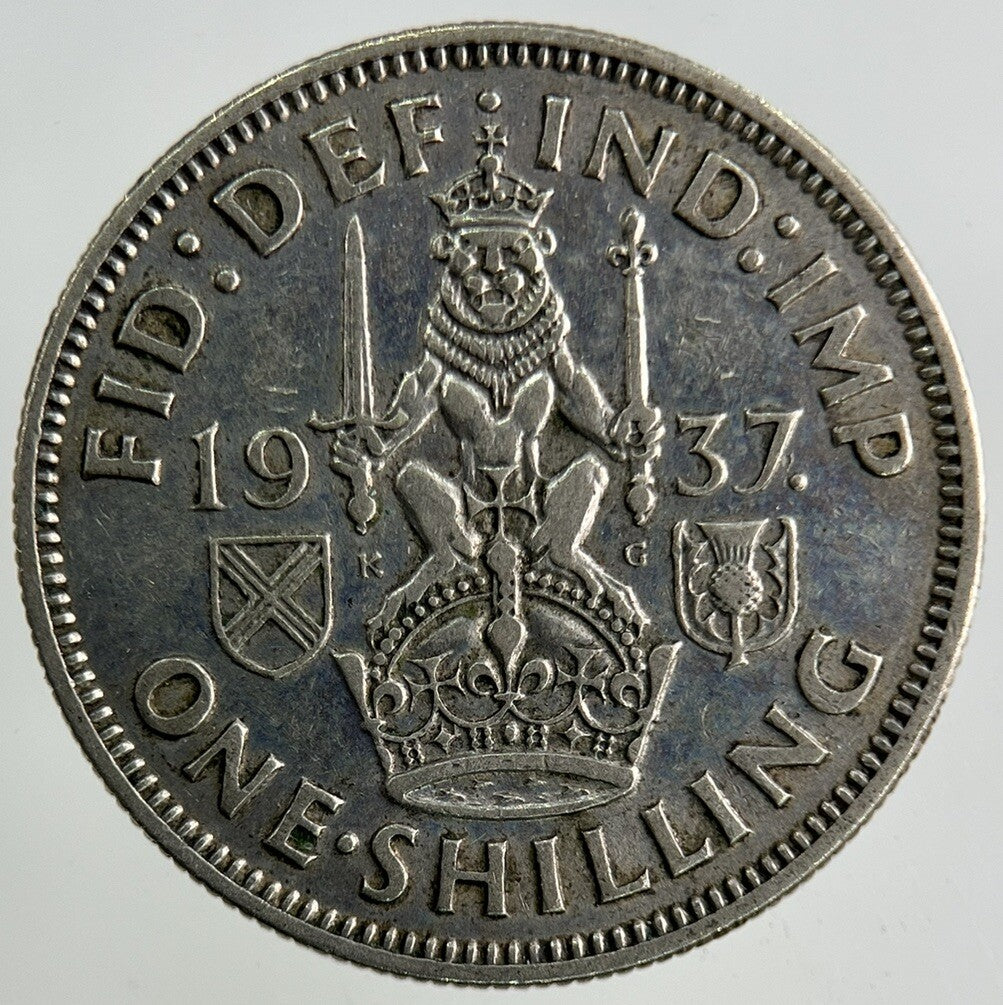 1937 George VI Shilling Silver Coin | Fine Collectable Grade