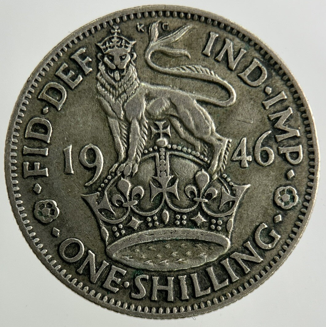 1946 George VI Shilling Silver Coin | Fine Collectable Grade