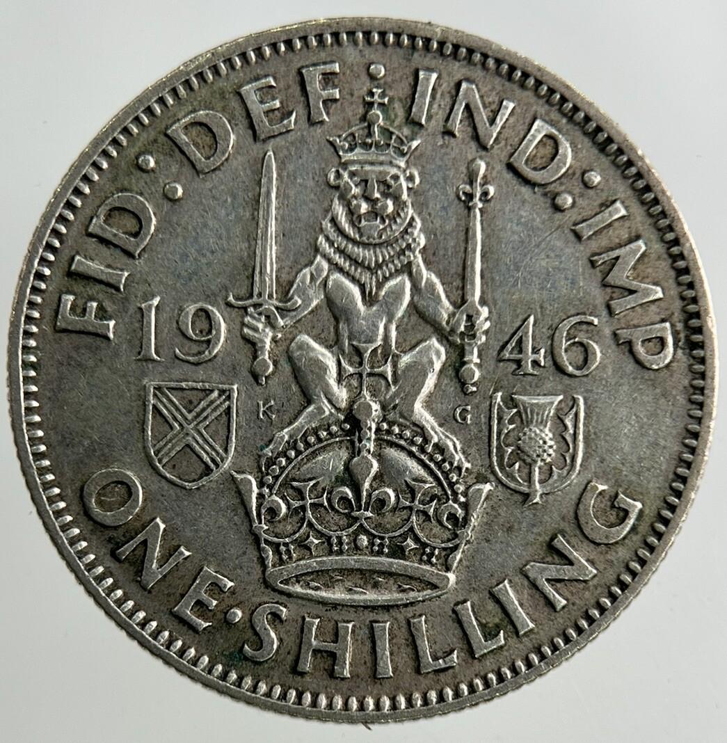 1946 George VI Shilling Silver Coin | Fine Collectable Grade