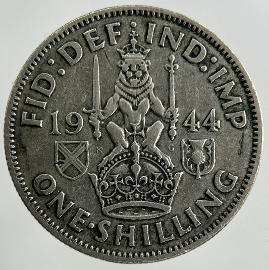 1944 George VI Shilling Silver Coin | Fine Collectable Grade