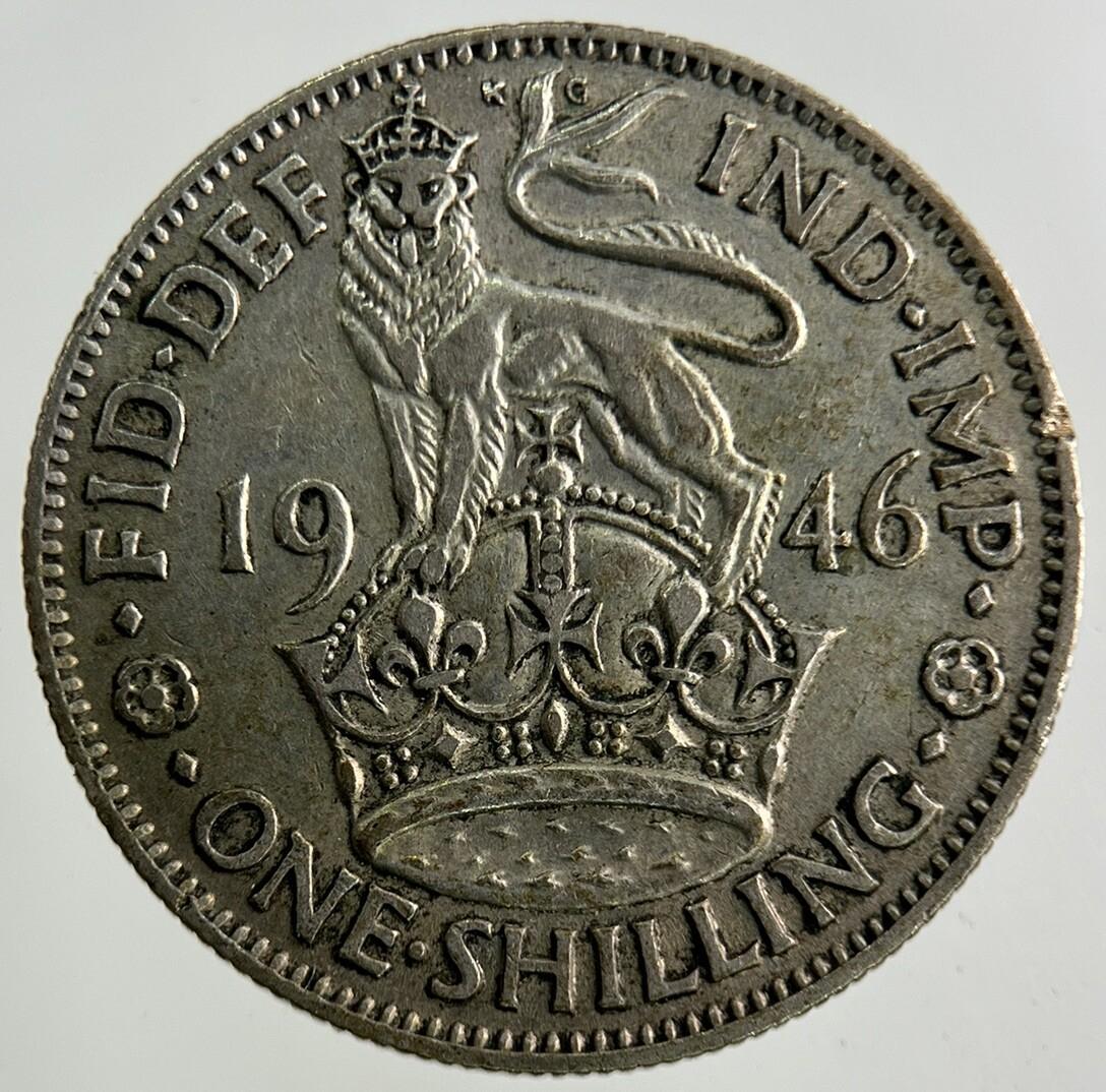 1946 George VI Shilling Silver Coin | Fine Collectable Grade