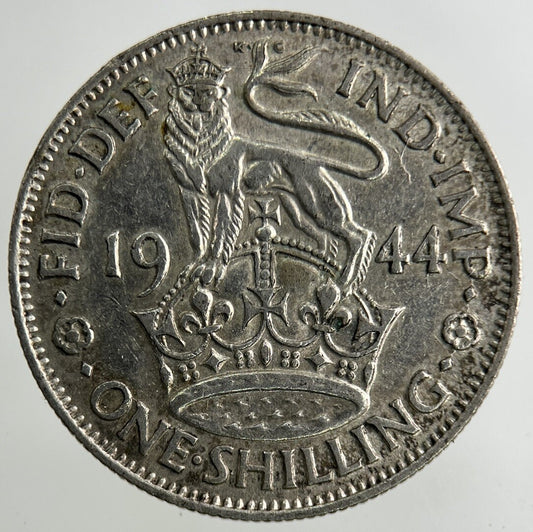 1944 George VI Shilling Silver Coin | Fine Collectable Grade
