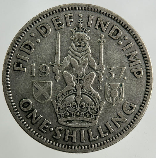 1937 George VI Shilling Silver Coin | Collectable Grade