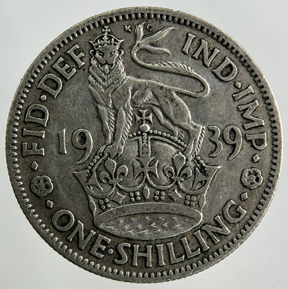 1939 George VI Shilling Silver Coin | Collectable Grade