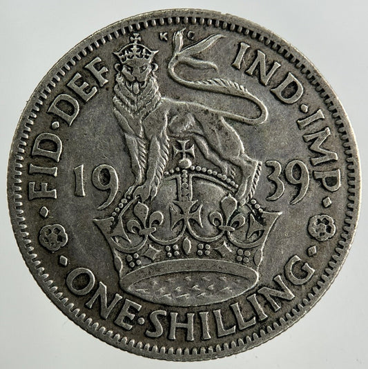 1939 George VI Shilling Silver Coin | Collectable Grade