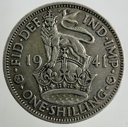 1941 George VI Shilling Silver Coin | Collectable Grade