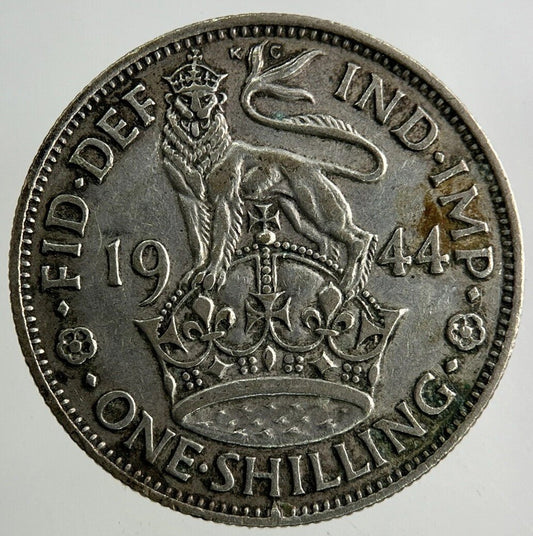 1944 George VI Shilling Silver Coin | Fine Collectable Grade