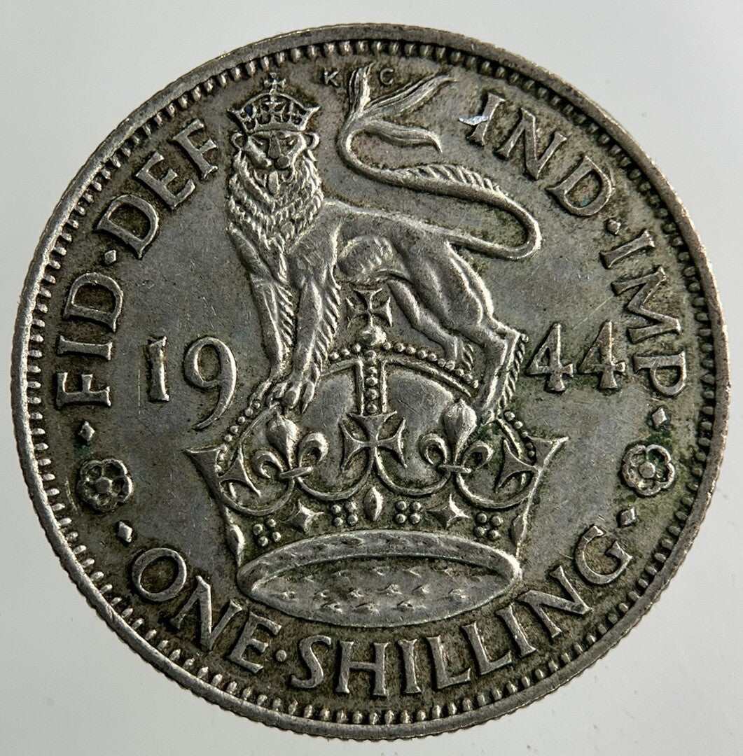 1944 George VI Shilling Silver Coin | Fine Collectable Grade