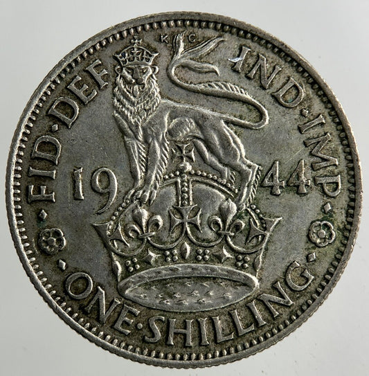 1944 George VI Shilling Silver Coin | Fine Collectable Grade