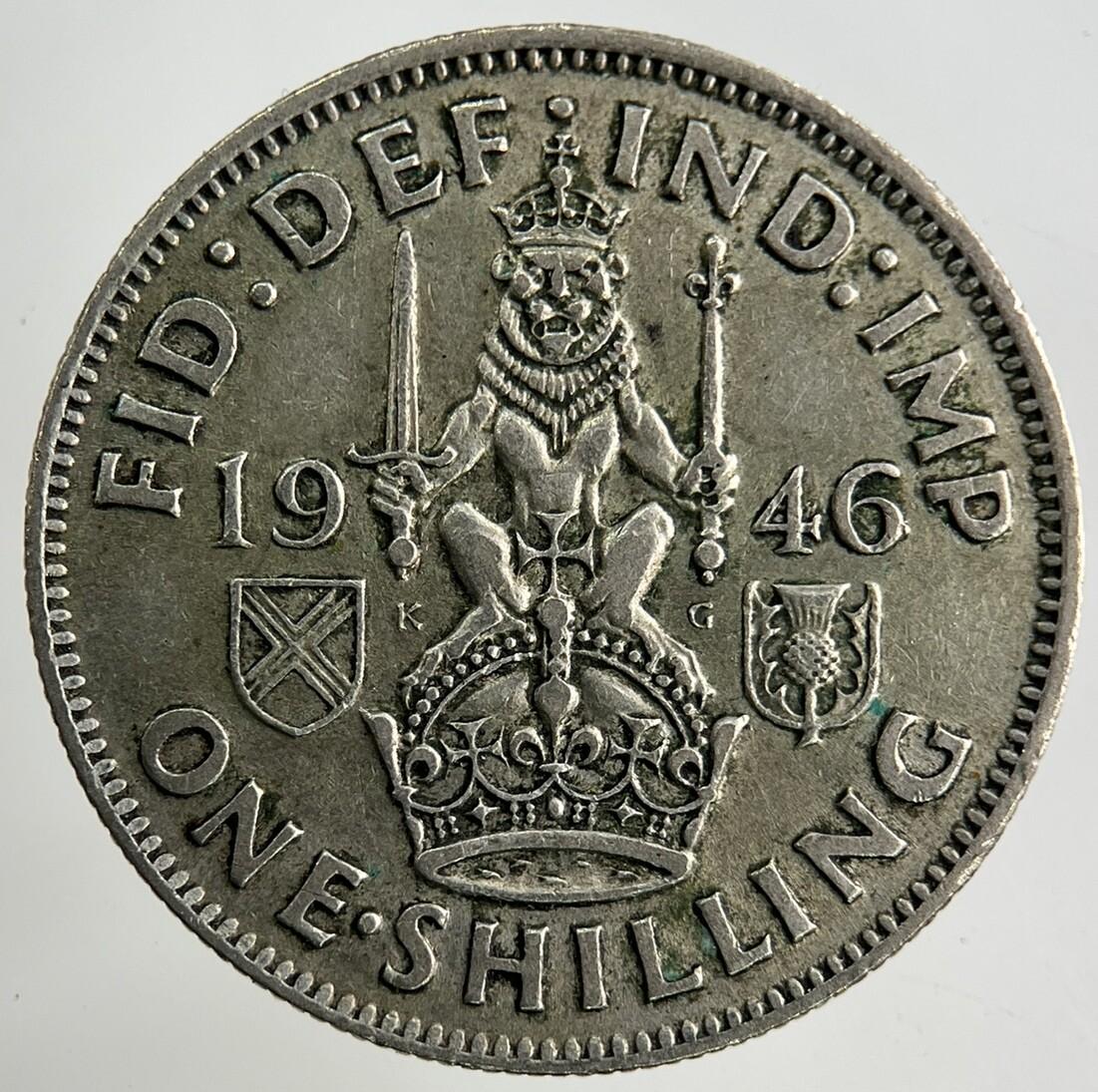 1946 George VI Shilling Silver Coin | Fine Collectable Grade