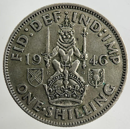 1946 George VI Shilling Silver Coin | Fine Collectable Grade