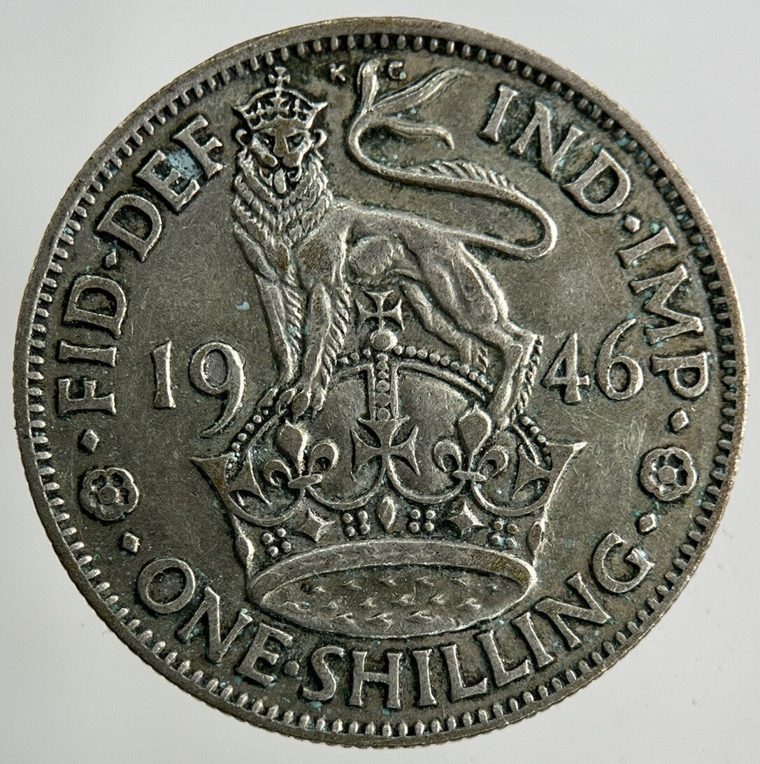 1946 George VI Shilling Silver Coin | Fine Collectable Grade