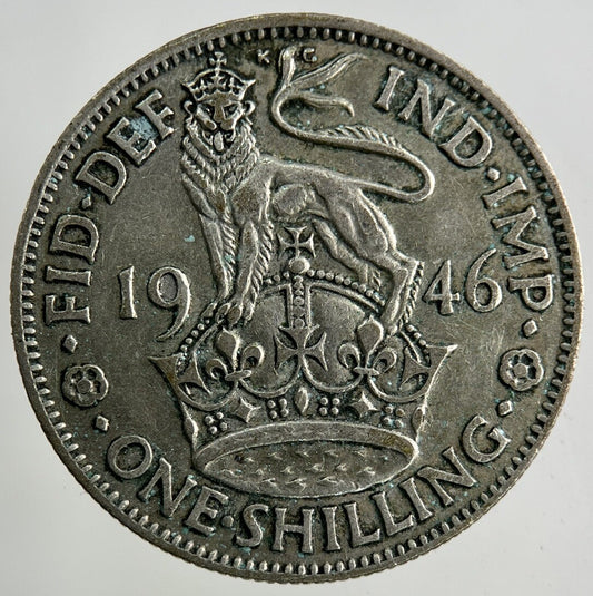 1946 George VI Shilling Silver Coin | Fine Collectable Grade