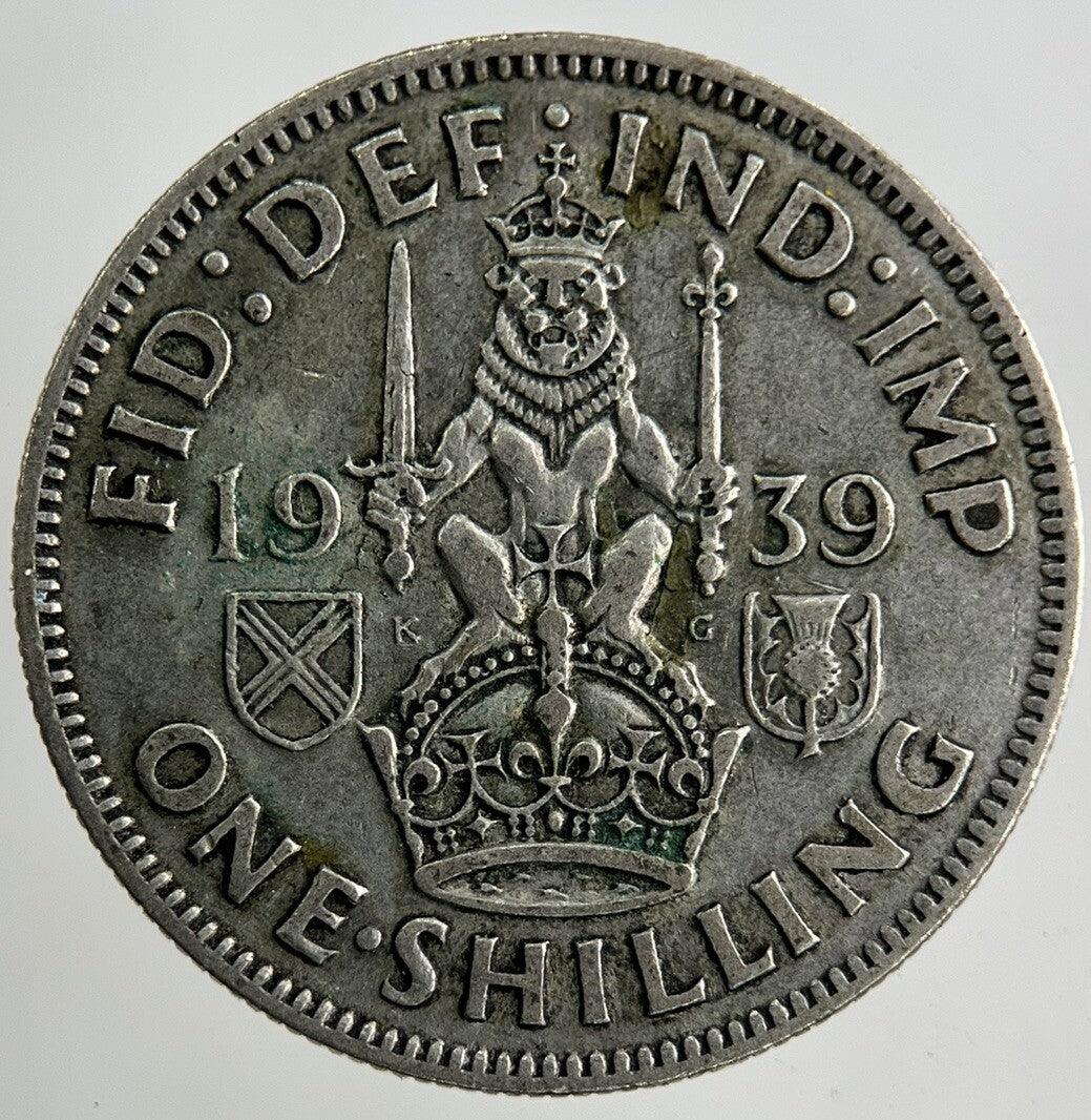 1939 George VI Shilling Silver Coin | Fine Collectable Grade