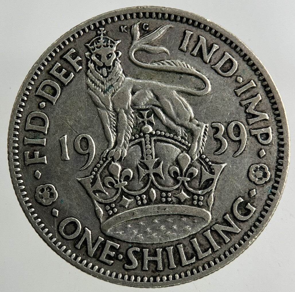 1939 George VI Shilling Silver Coin | Fine Collectable Grade