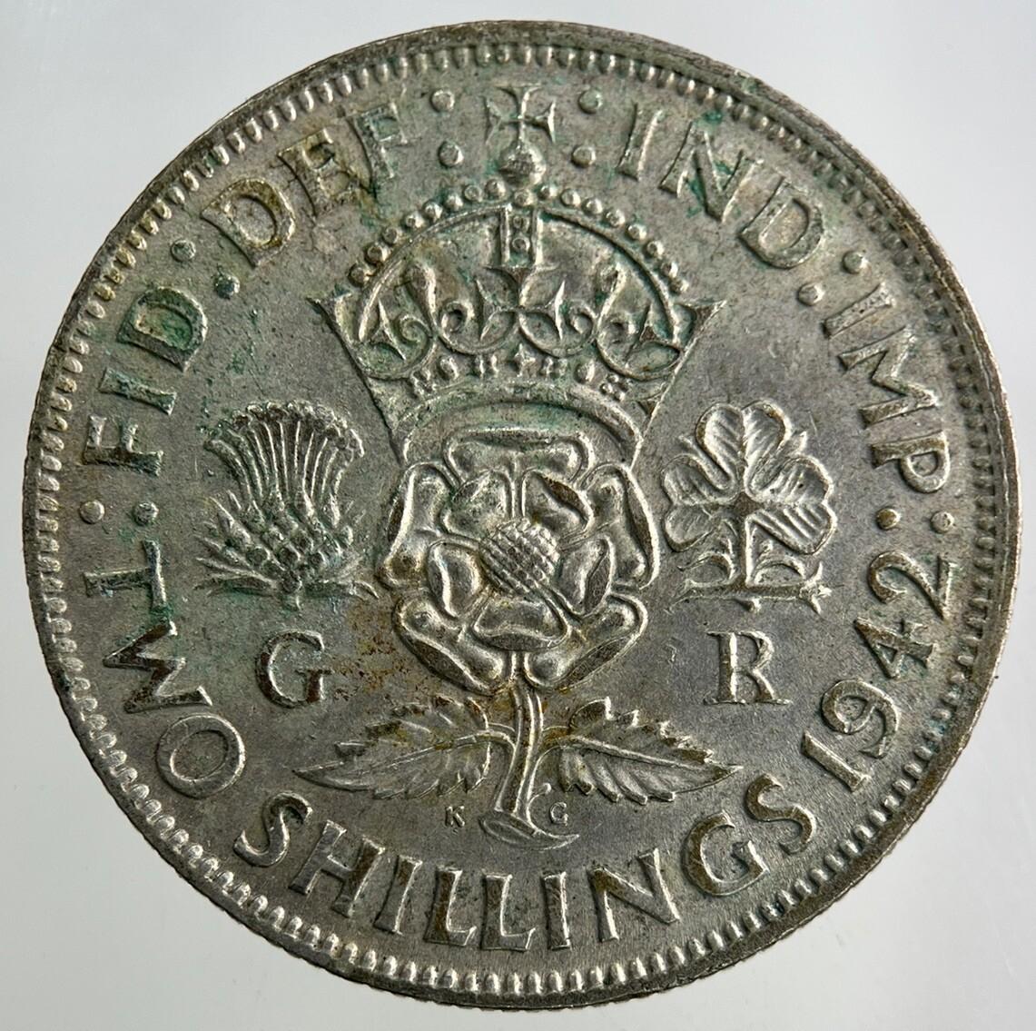 1942 George VI Florin Silver Coin | Fine Collectable Grade