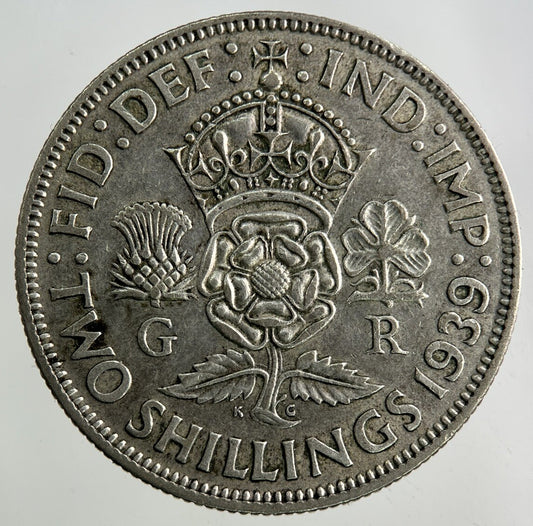 1939 George VI Florin Silver Coin | Fine Collectable Grade