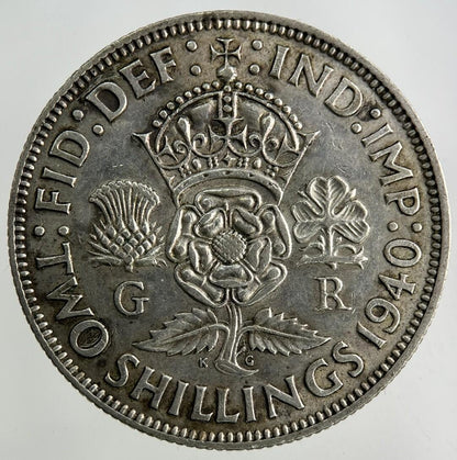 1940 George VI Florin Silver Coin | Fine Collectable Grade