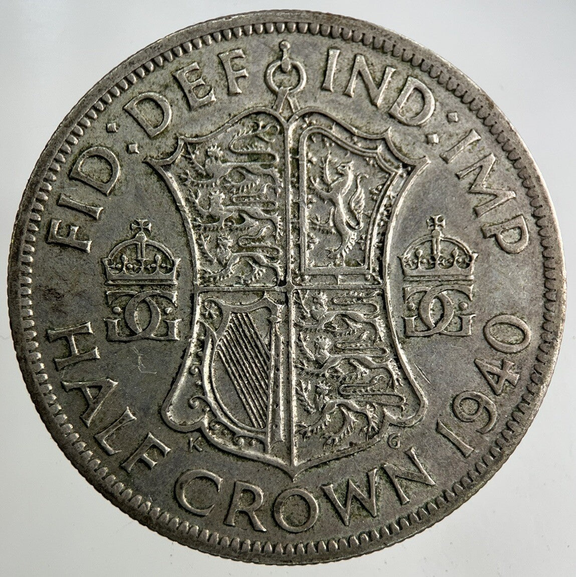 1940 George VI Half-Crown Silver Coin | Fine Collectable Grade