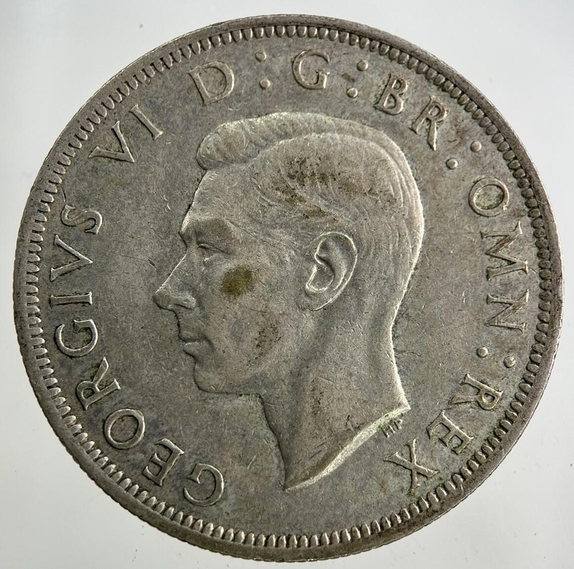 1940 George VI Half-Crown Silver Coin | Fine Collectable Grade