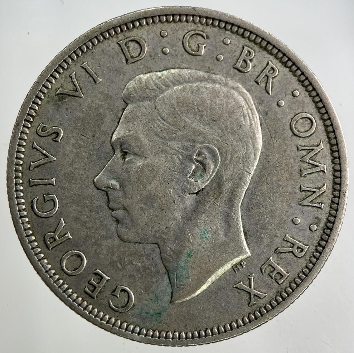 1939 George VI Half-Crown Silver Coin | Fine Collectable Grade