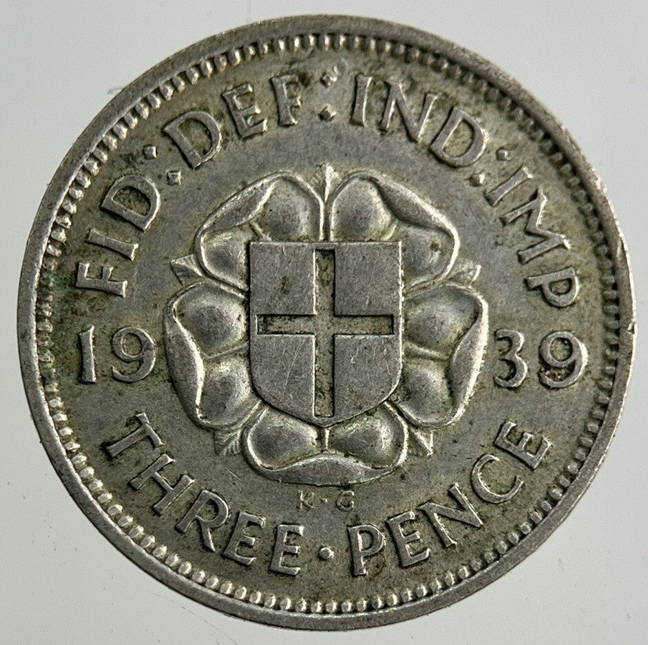 1939 George VI Threepence Silver Coin | Fine Collectable Grade