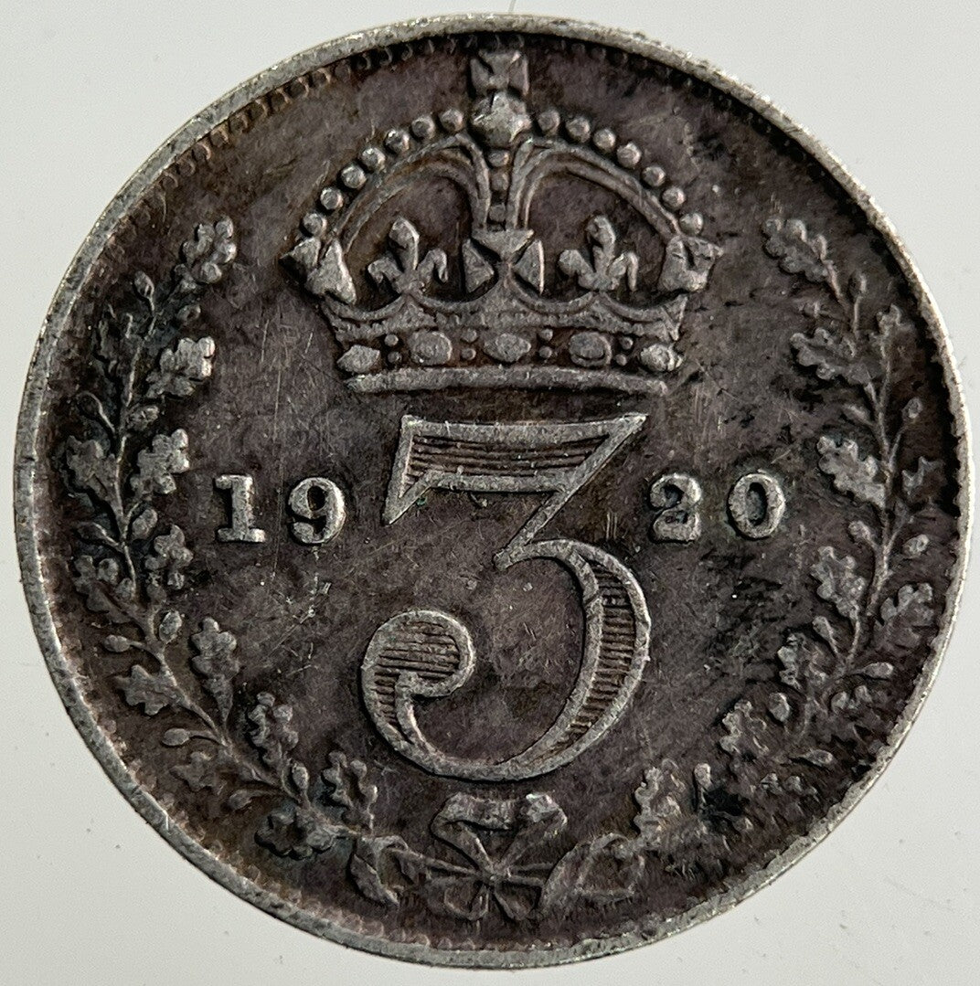 1920 George V Threepence Silver Coin | Fine Collectable Grade